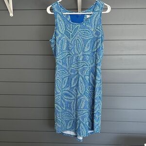 Columbia Blue and Green Patterned Top